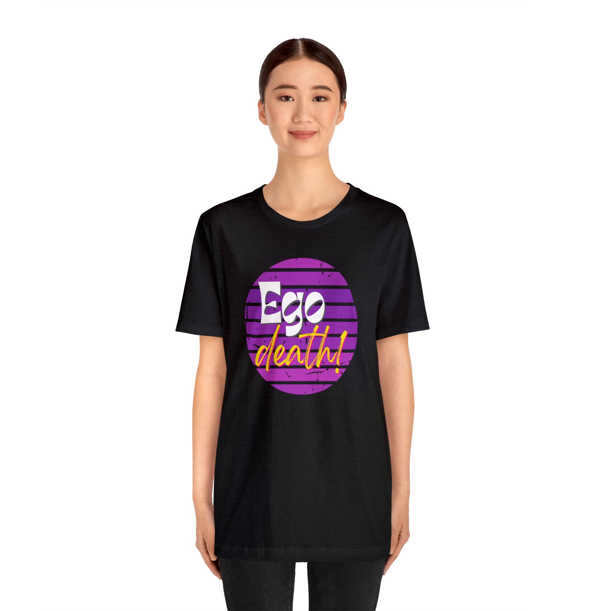 Purple Ego death! Positive Vibes Collection Unisex Jersey Short Sleeve Tee