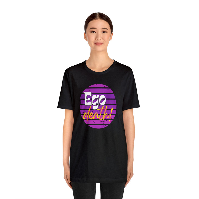 Purple Ego death! Positive Vibes Collection Unisex Jersey Short Sleeve Tee