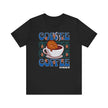 Coffee Cup Cutie Graphic, Coffee Unisex Jersey Short Sleeve Tshirt, Black or White