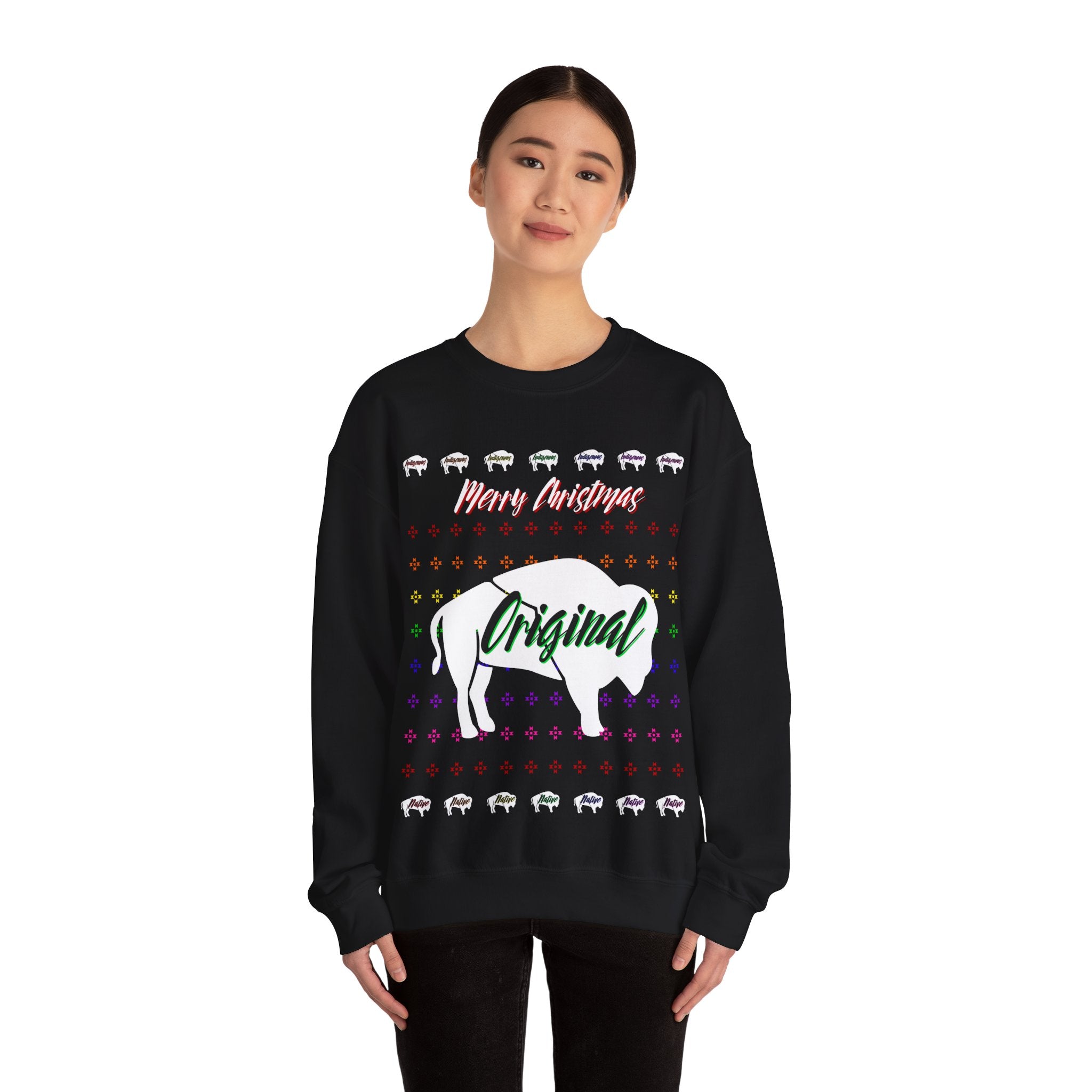 Ugly Christmas Original Black Unisex Heavy Blend™ Crewneck Sweater