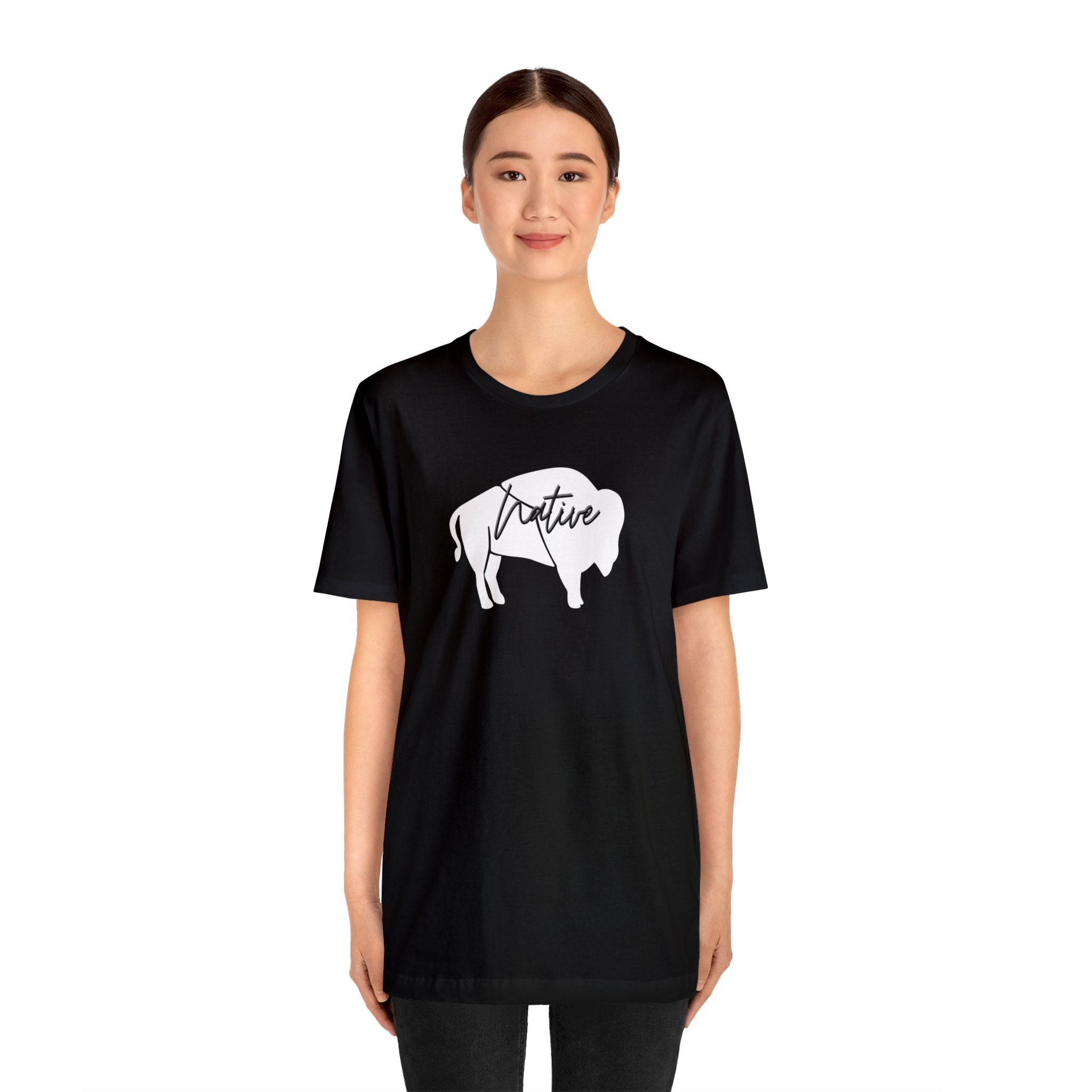 Native Bison Unisex Jersey Short Sleeve Tee
