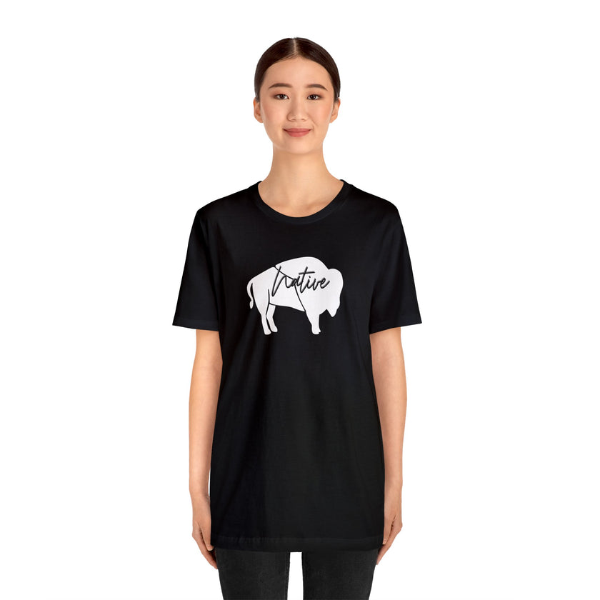 Native Bison Unisex Jersey Short Sleeve Tee