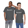 Snaggable, Rez Humor, Black, Asphalt, Pink or Red, Unisex Jersey Short Sleeve Tee