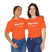 Warrior Made, Native Collection, Orange, Black, Turquoise, or Red, Unisex Jersey Short Sleeve Tee