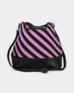 Black Mini Drawstring Bucket Bag