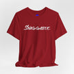 Snaggable, Rez Humor, Black, Asphalt, Pink or Red, Unisex Jersey Short Sleeve Tee