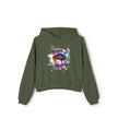 Native Innii aka Bison Graphic, Still Here, Native Pride, Black, Dust, Green or Athletic, Women's Cinched Bottom Hoodie
