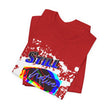 Native Innii aka Bison Graphic, Still Here, Native Pride, White, Orange, Black, Green, Blue, or Red Unisex Jersey Short Sleeve Tee