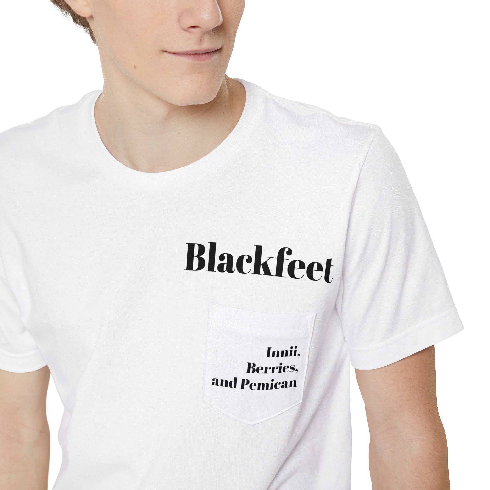 Your Tribe, food and Medicine, personalized Shirt, Blue, Black, or White, Unisex Pocket T-shirt
