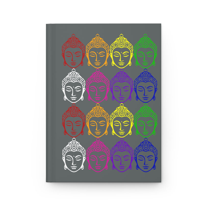 Buddha rainbow Hardcover Journal Matte