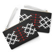 Black, Red, and White Warrior Clutch