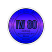 Iron Woman 80 Logo Blue Kiss-Cut Stickers