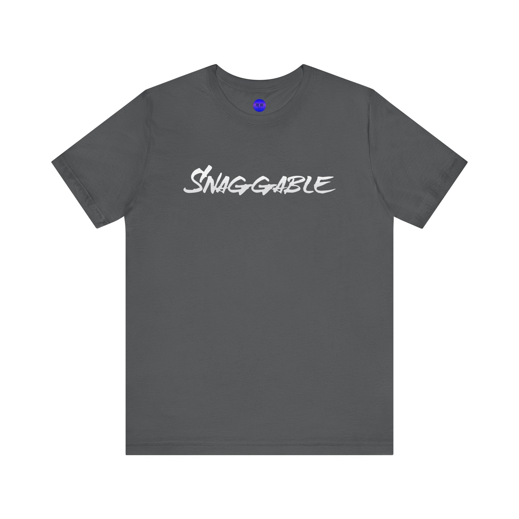 Snaggable, Rez Humor, Black, Asphalt, Pink or Red, Unisex Jersey Short Sleeve Tee