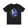 My Body My Choice Not Yours Womens Rights Awareness Black and Blue Unisex Jersey Short Sleeve Tee