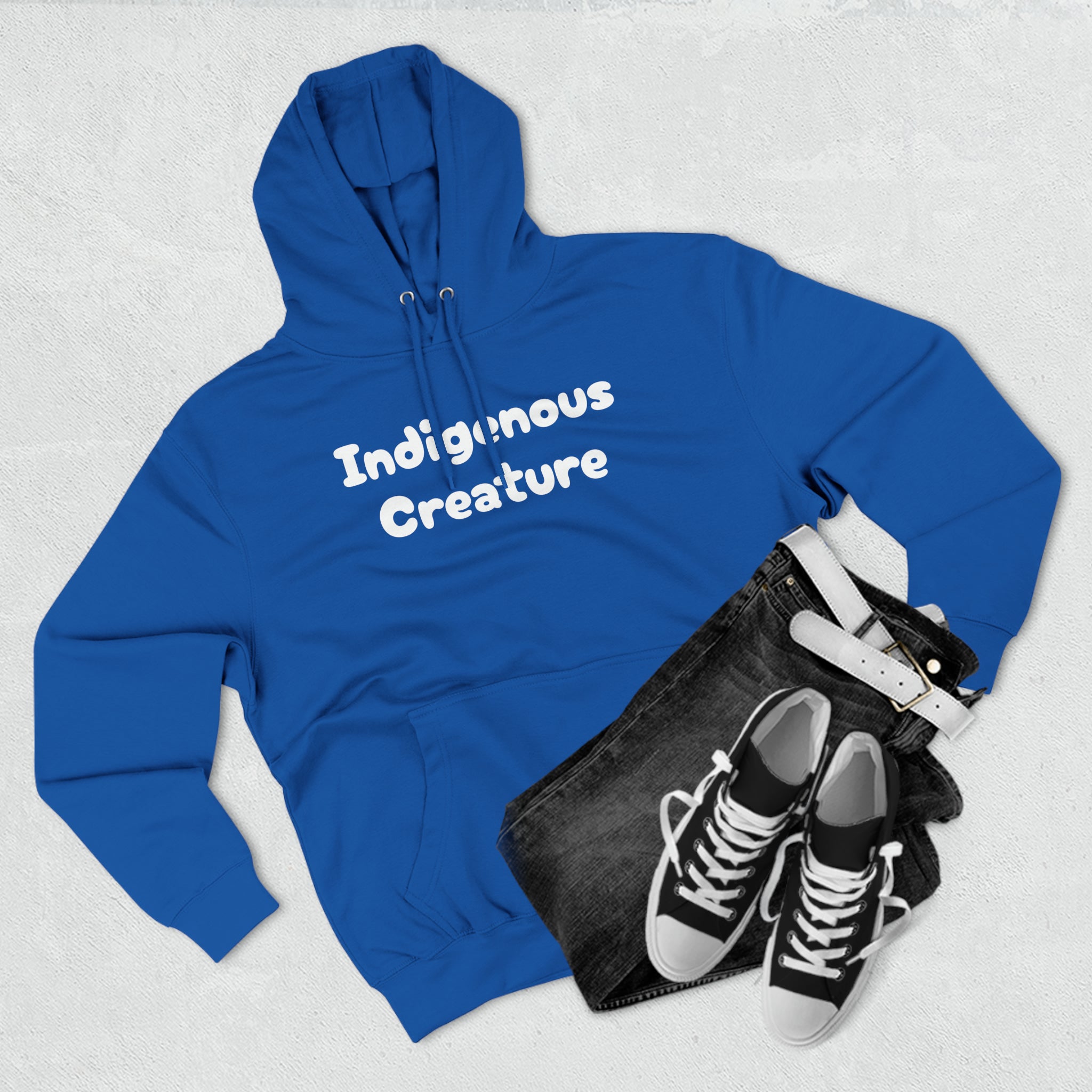 Indigenous Creature Three-Panel Fleece Hoodie