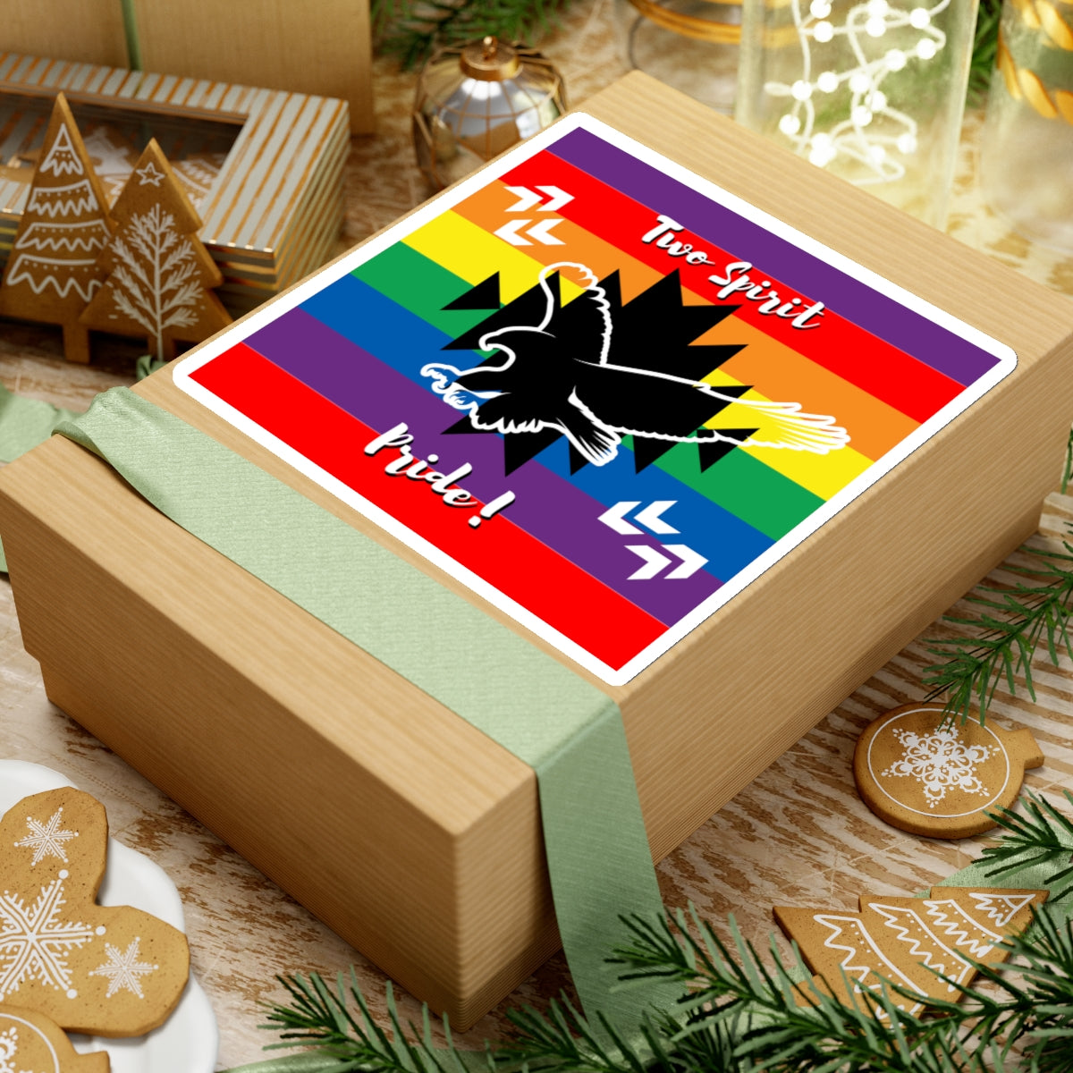 Two Spirit Pride Kiss-Cut Stickers