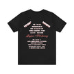 Gaylon Pahdocony, Black, Justice Shirt, MMIP, MMIM Unisex Jersey Short Sleeve Tee