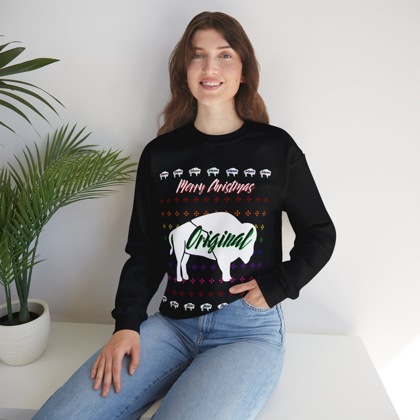 Ugly Christmas Original Black Unisex Heavy Blend™ Crewneck Sweater