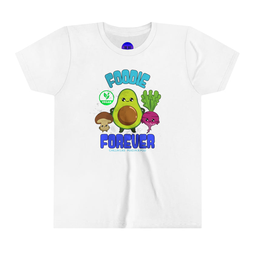 Foodie, Peas in a Pod, Healthy, White, Black, Green, or Blue Youth Short Sleeve Tee