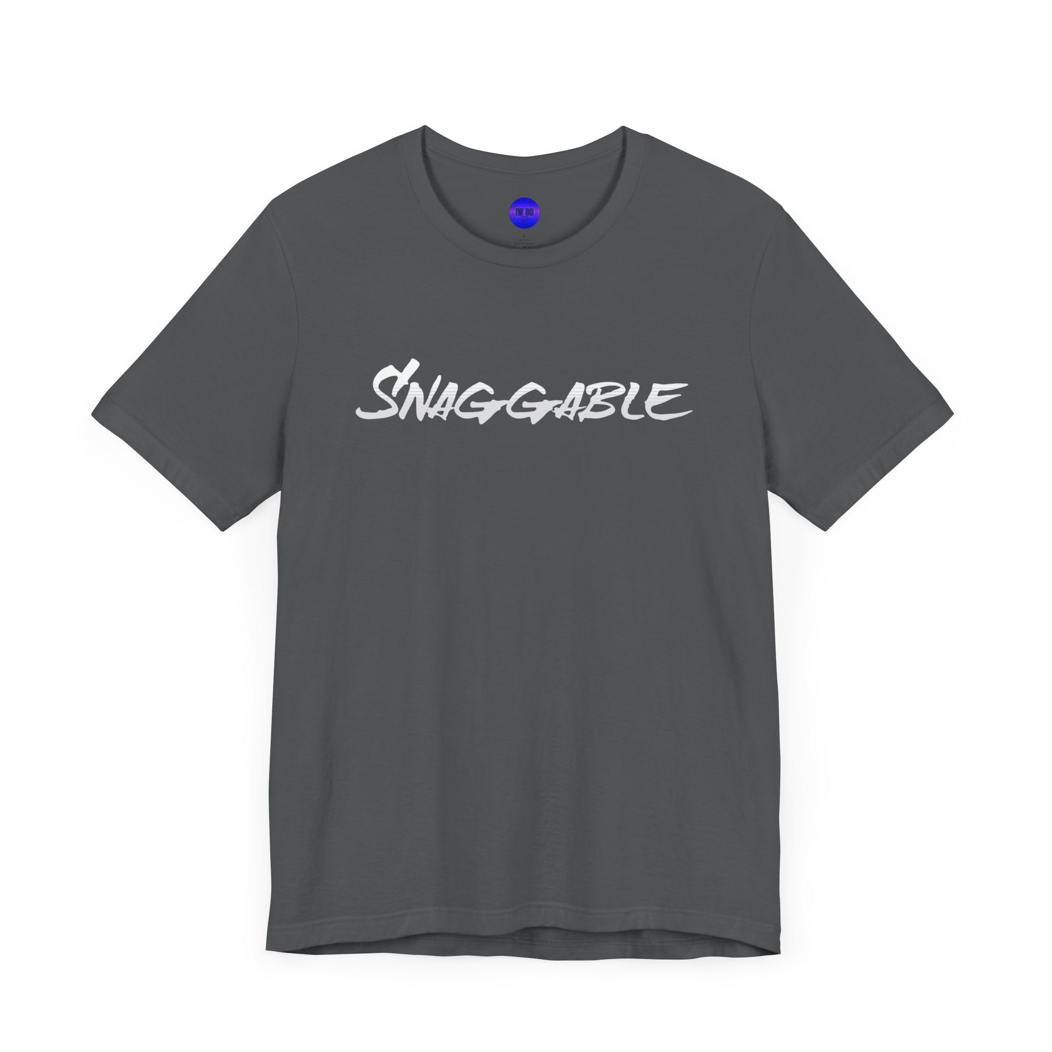Snaggable, Rez Humor, Black, Asphalt, Pink or Red, Unisex Jersey Short Sleeve Tee