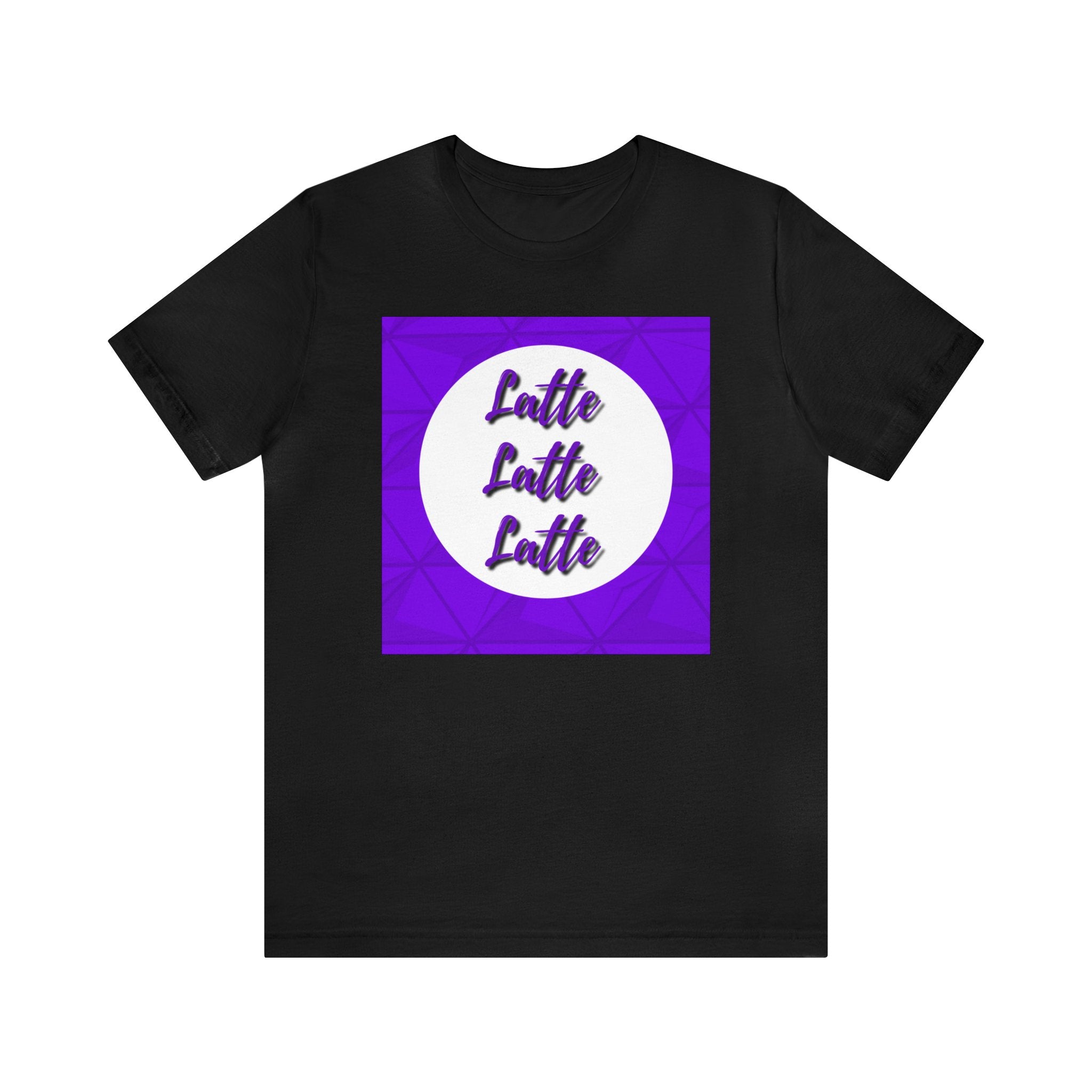 Latte Latte Latte purple graphic Unisex Jersey Short Sleeve Tee