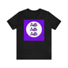 Latte Latte Latte purple graphic Unisex Jersey Short Sleeve Tee