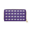 Purple-Rainbow Native White Innii-Bison Zipper Wallet-Native Collection-Iron Woman 80