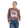 Women's Cropped Sweatshirt Love and Coffee