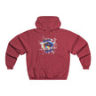 Native Innii aka Bison Graphic, Still Here, Native Pride, Blue, Grey, Black or Red Men's NUBLEND® Hooded Sweatshirt