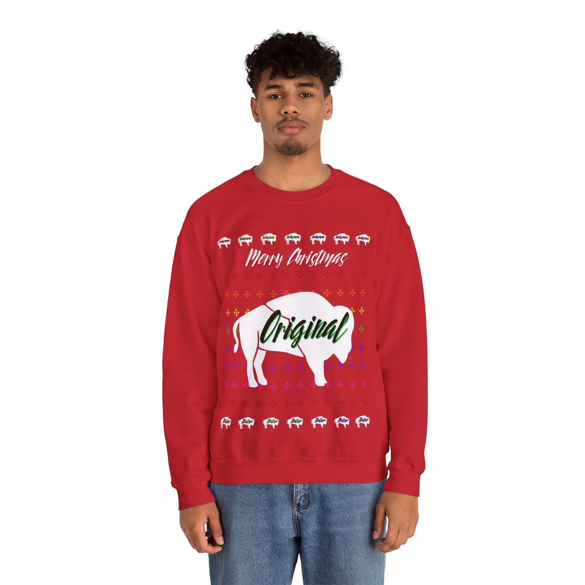 Ugly Christmas Original Black Unisex Heavy Blend™ Crewneck Sweater