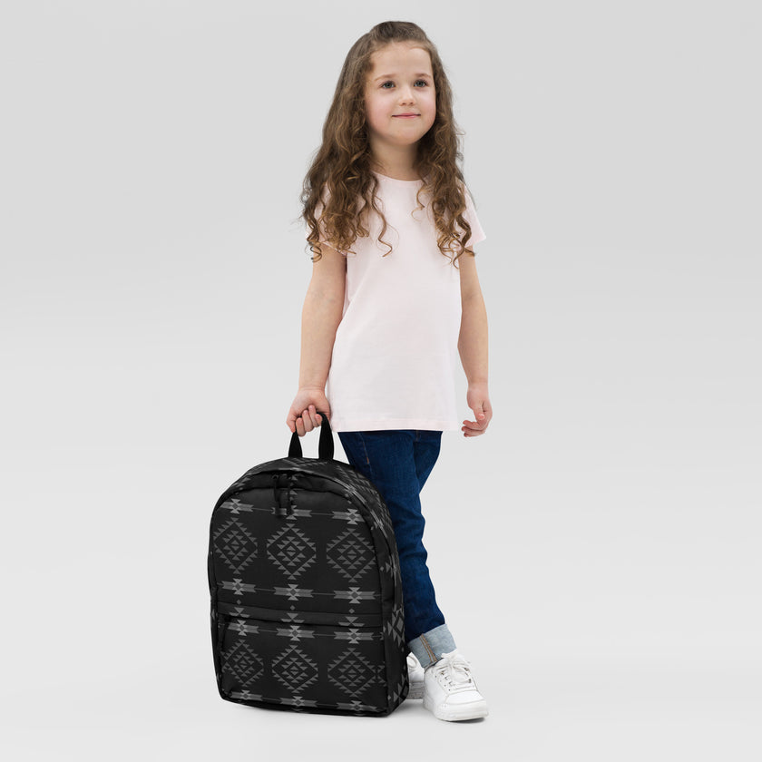 Grayscale Native Design, Black Backpack