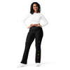 Black, Warrior Strength, Native Rainbow Stars, Flare leggings