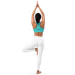Warrior Strength, Native Rainbow Stars Turquoise Padded Sports Bra