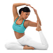 Warrior Strength, Native Rainbow Stars Turquoise Padded Sports Bra