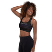 Warrior Strength, Native Rainbow Stars Black Padded Sports Bra