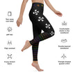 Warrior Strength, Native Rainbow Stars Black Yoga Leggings