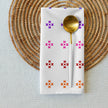 Rainbow Native Star Pattern, White Breakfast, Lunch, Dinner Cloth napkin set