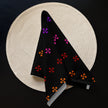 Rainbow Native Star Pattern, Black Breakfast, Lunch, Dinner Cloth napkin set