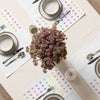 Rainbow Native Star Pattern, Breakfast, Lunch, Dinner Placemat Set