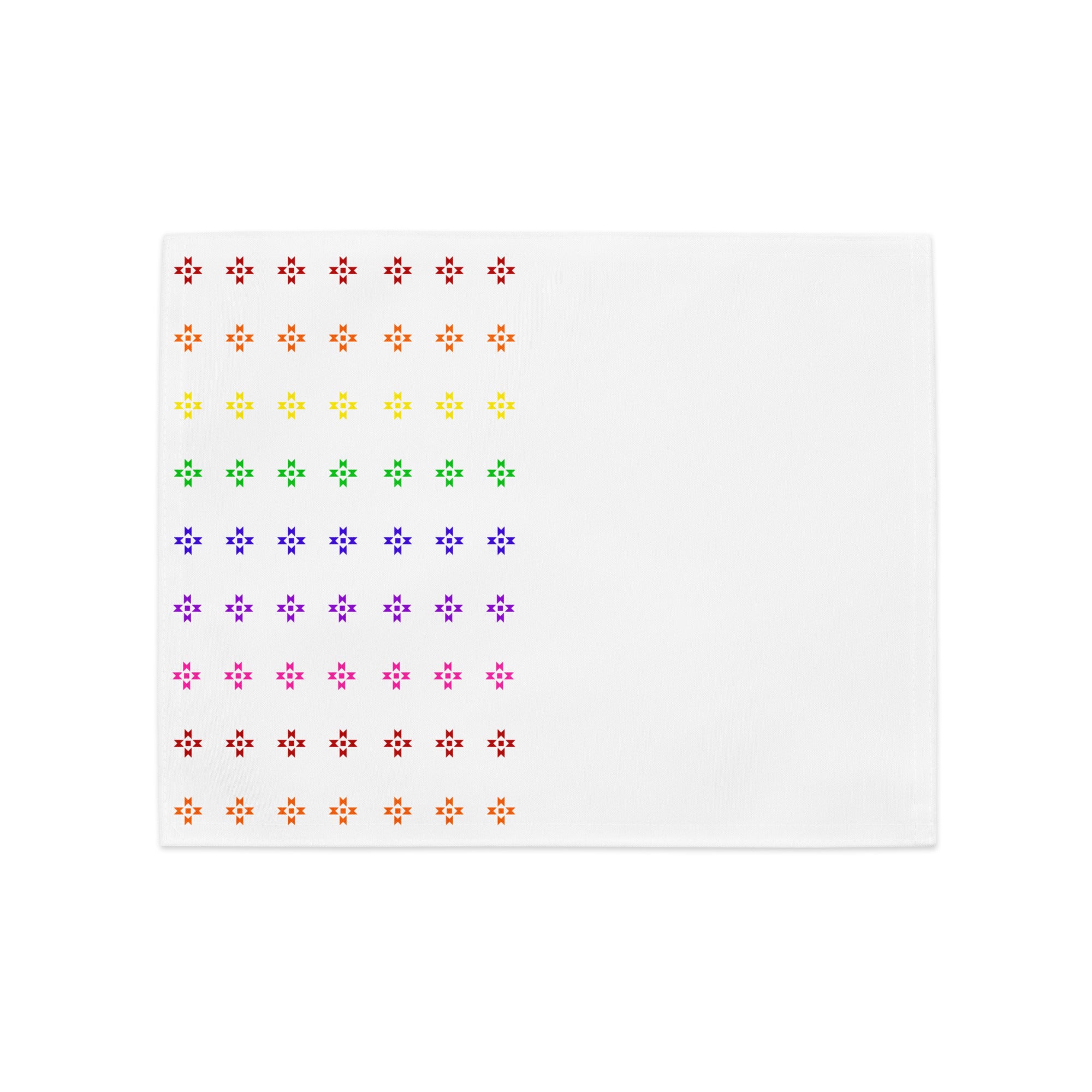 Rainbow Native Star Pattern, Breakfast, Lunch, Dinner Placemat Set