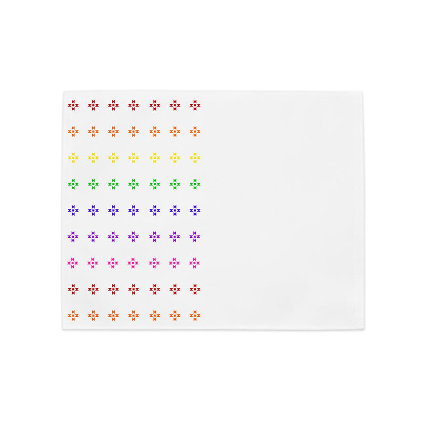 Rainbow Native Star Pattern, Breakfast, Lunch, Dinner Placemat Set