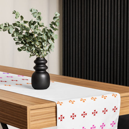 Rainbow Native Star Pattern, Breakfast, Lunch, Dinner Table runner