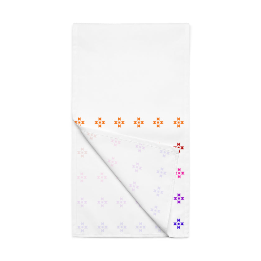 Rainbow Native Star Pattern, Breakfast, Lunch, Dinner Table runner