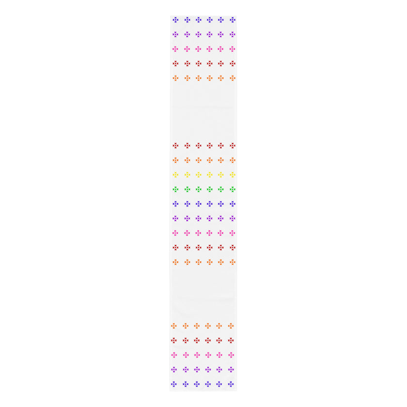 Rainbow Native Star Pattern, Breakfast, Lunch, Dinner Table runner