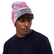 Native, Rez Humor Indigenous Creature Tie-dye beanie