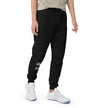 Native Humor, Rez Humor Sh*t A** Black and White Unisex fleece sweatpants