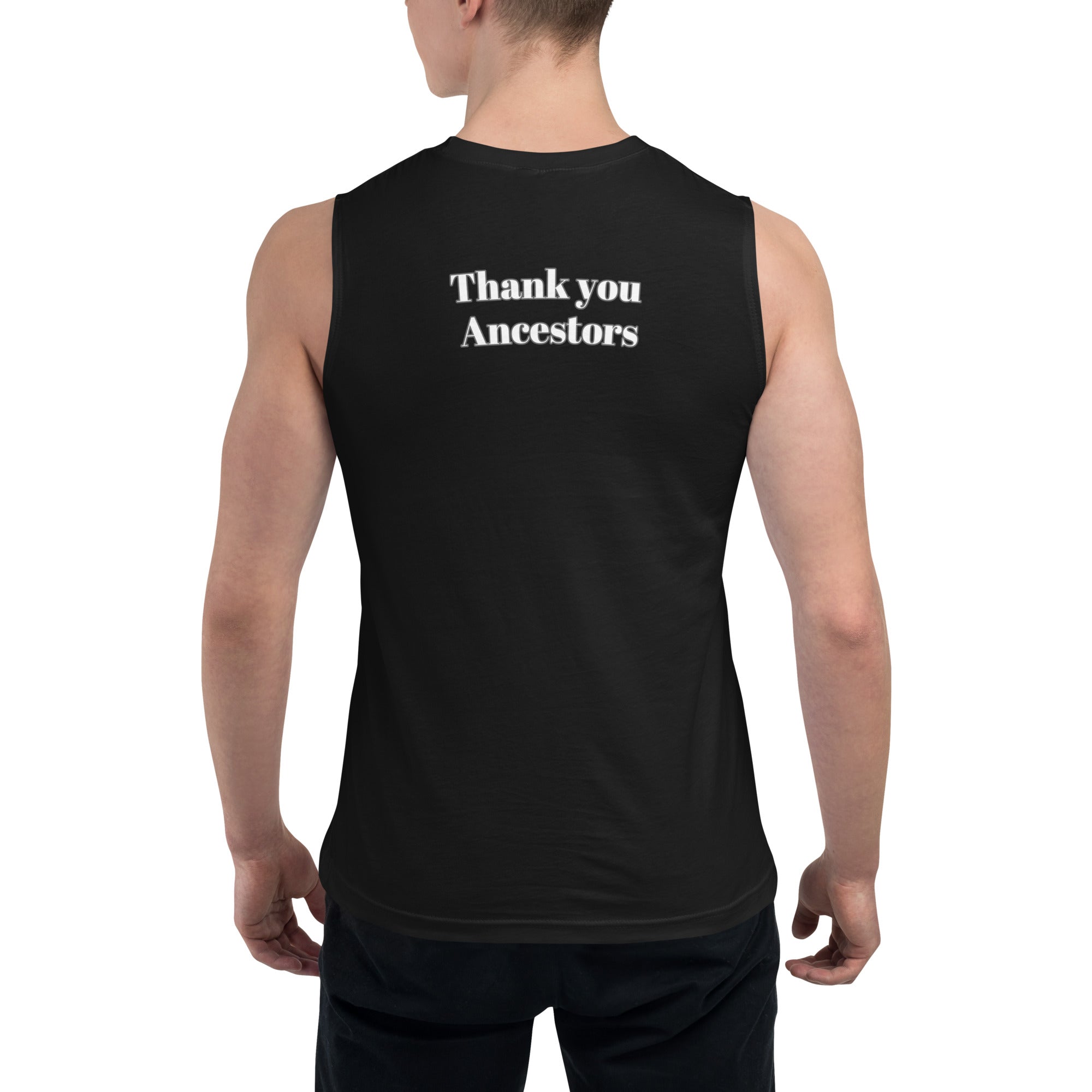 Warrior Strength, Native Stars Black Muscle Shirt