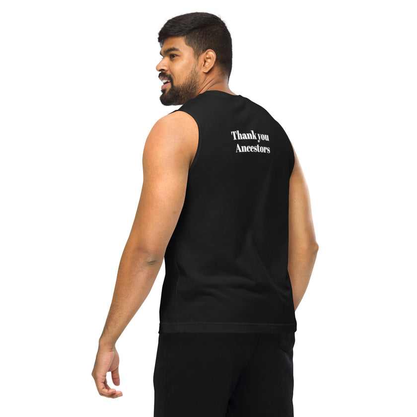 Warrior Strength, Native Stars Black Muscle Shirt