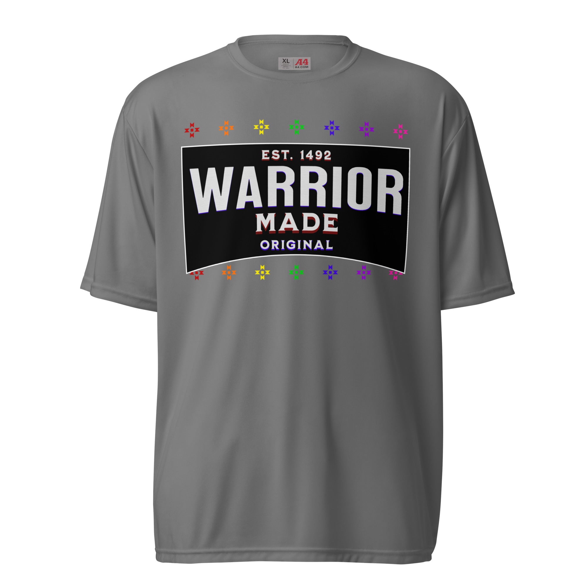 Warrior Made Est. 1492, Unisex performance crew neck t-shirt