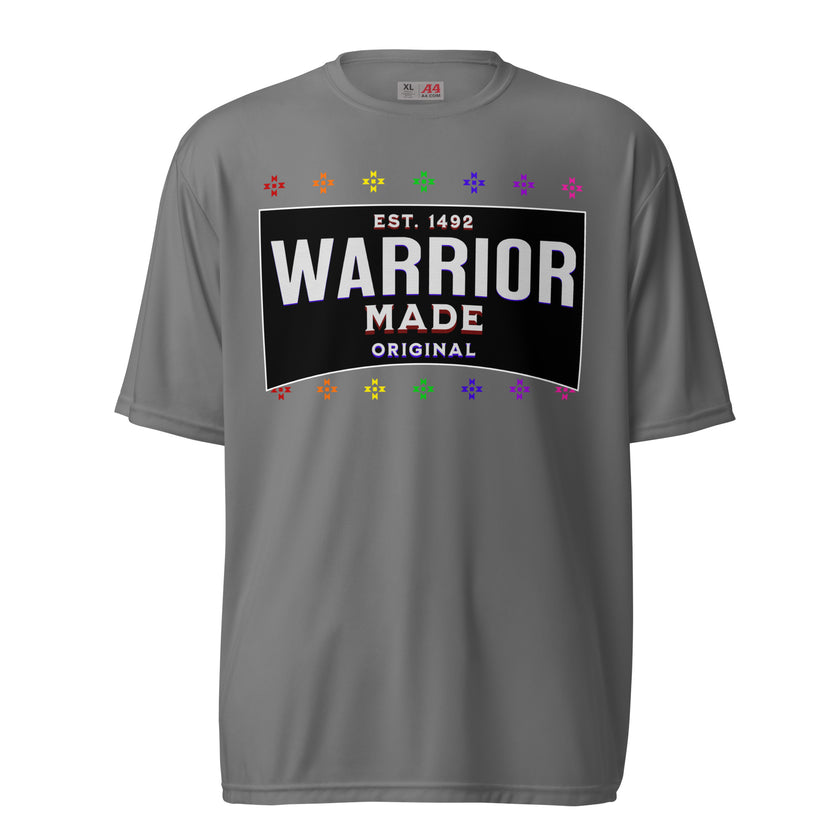 Warrior Made Est. 1492, Unisex performance crew neck t-shirt